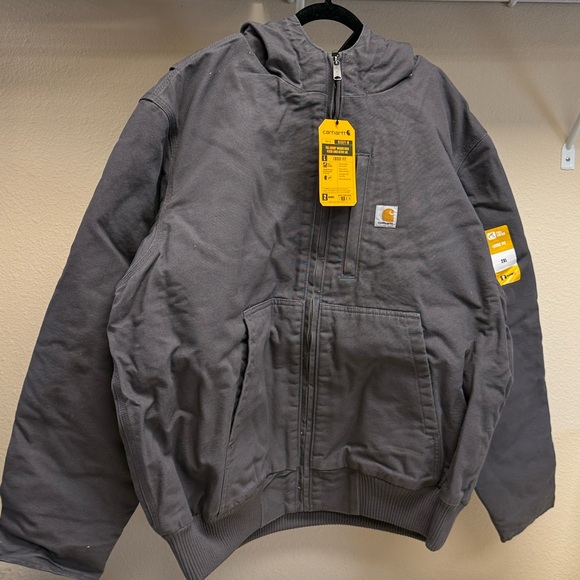 CARHARTT INSULATED ACTIVE JACKET LOOSE FIT IN GREY - 2XL - Picture 3 of 8
